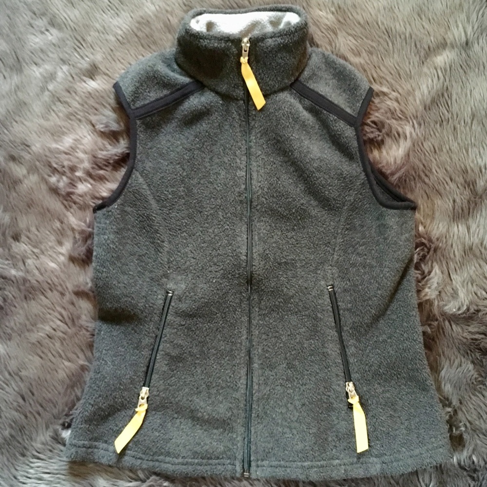 PATAGONIA Synchilla Vest Small Gray Yellow S Women